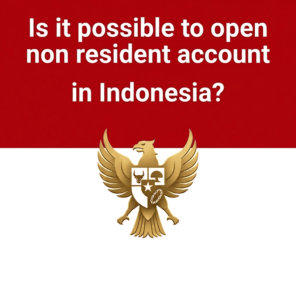 Can you open a non resident account in Indonesia